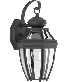 New Haven 1-Light Small Wall Lantern Textured Black