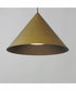 Pitch 22 inch LED Pendant Antique Brass