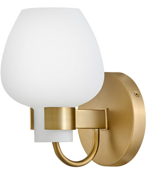 Sylvie 1-Light Small Sconce in Heritage Brass
