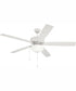 60" Outdoor Super Pro 211 2-Light Indoor/Outdoor Ceiling Fan White
