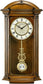 Bulova Clocks Hartwick Chiming Wall Clock Old World Walnut C4331