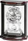 Bulova Clocks Valeria Mantel Clock High Gloss over Burl Veneer and Walnut Stain B2025
