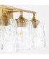 Eldorado 3-light Bath Vanity Light Aged Brass