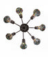 24" Wide Stained Glass Pond Lily 7 Light Chandelier