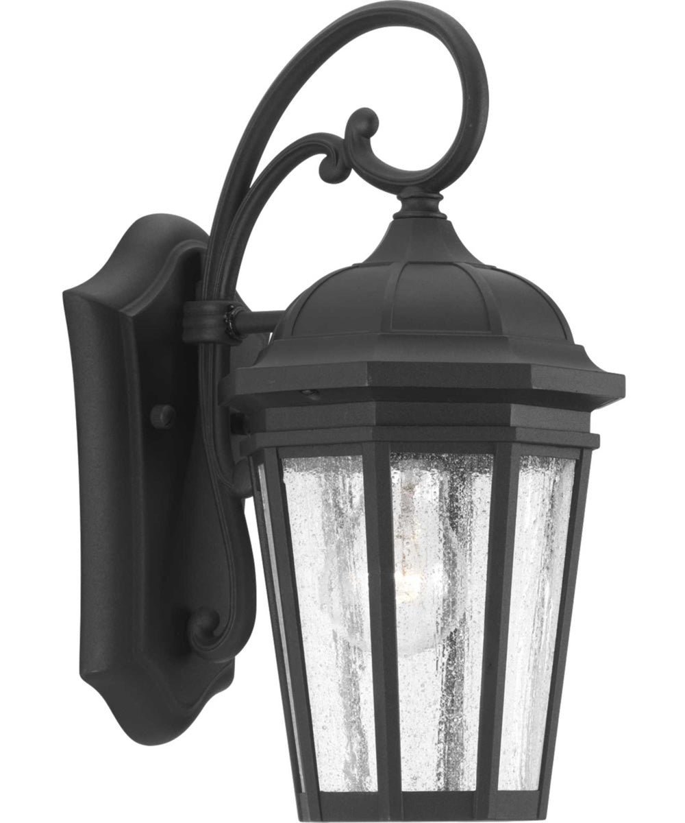 Verdae 1-Light Small Wall-Lantern Textured Black