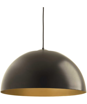 Dome 1-Light LED Pendant Antique Bronze