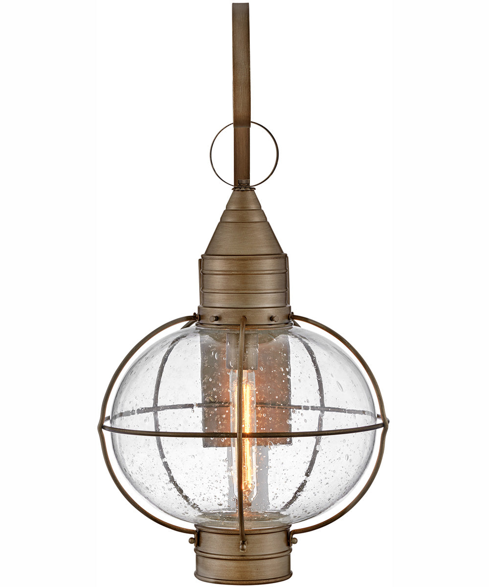 Cape Cod 1-Light Large Wall Mount Lantern in Burnished Bronze