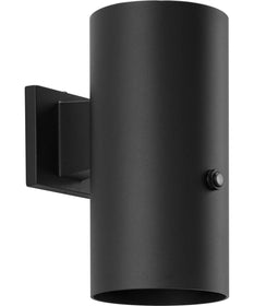 6"  LED Outdoor Aluminum Wall Mount Cylinder with Photocell Black