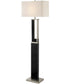 Theoris 2-Light Floor Lamp W/Led Night D.Walnut/White Fabric