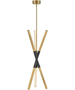 Rae LED-Light Extra Large Pendant in Lacquered Brass