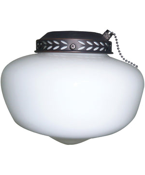 Universal Bowl Light Kit 1-Light LED Fan Light Kit White