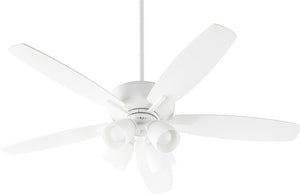 52"W Breeze 4-light LED Ceiling Fan Studio White