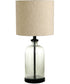 22"H Bandile Glass Table Lamp (1/CN) Clear/Bronze