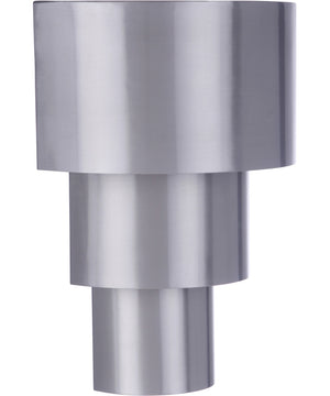 Midtown 1-Light Outdoor Pocket Lantern Satin Aluminum