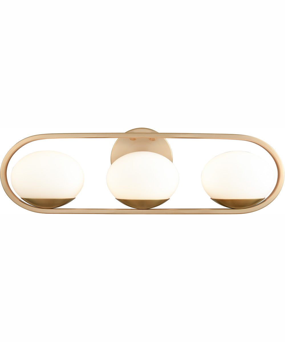 Wallace 21.5'' Wide 3-Light Integrated LED Vanity-Light - Brushed Gold