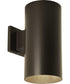 6" Bronze LED Outdoor Wall Cylinder Antique Bronze