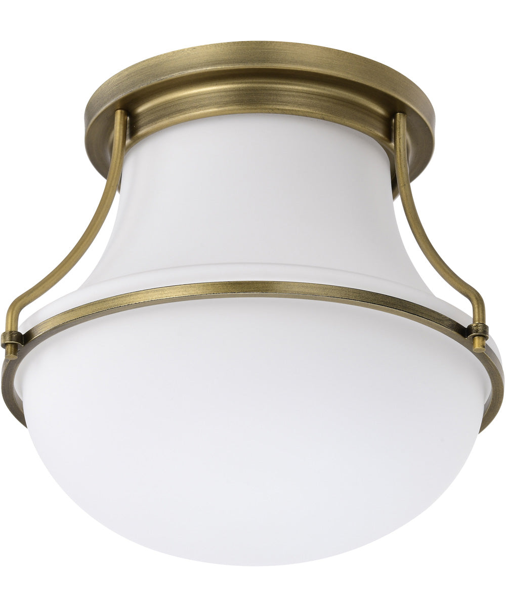Valdora 1-Light Close-to-Ceiling Natural Brass