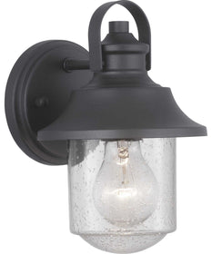 Weldon 1-Light Small Wall Lantern Textured Black