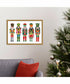 Framed Holiday Nutcrackers I by Farida Zaman Canvas Wall Art Print (23  W x 16  H), Sylvie Gold Frame