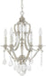 Capital Lighting Blakely 4-Light Mini Chandelier Antique Silver 4184ASCR
