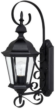 23"H Carriage House 1-Light Outdoor Fixture Black