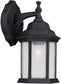Capital Lighting Main Street 1-Light Wall Lantern Black 9832BK