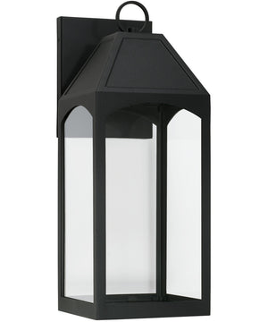 Burton 1-Light Outdoor Wall-Lantern Black