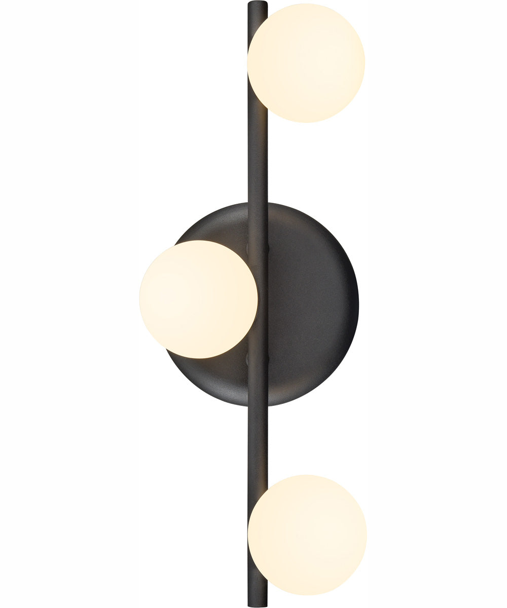 Roxbury 14.5'' Wide 3-Light Integrated LED Vanity-Light - Charcoal Black