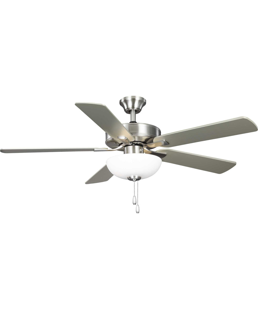 AirPro 52 in. 5-Blade Transitional Ceiling Fan with Light Brushed Nickel