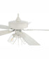 52" Outdoor Pro Plus 104 Clear 3-Light Indoor/Outdoor Ceiling Fan White