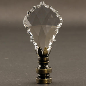 Swarovski Crystal Gothic Cross Antique Base Lamp Finial 2.75"h