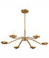 Wallace 32'' Wide 6-Light Integrated LED Chandelier - Brushed Gold