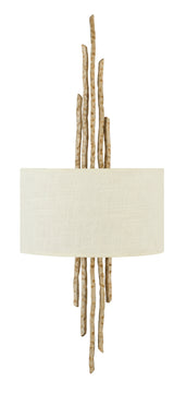 12"W Spyre 2-Light Two Light Sconce in Champagne Gold