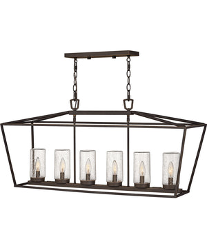 Alford Place 6-Light Outdoor Six Light Linear in Oil Rubbed Bronze