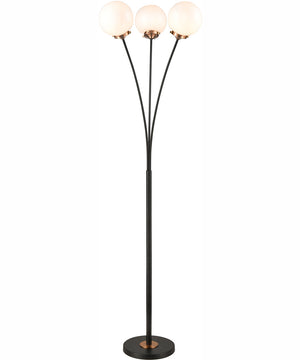 Boudreaux 64'' High 3-Light Floor Lamp - Matte Black