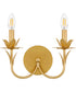 Maria Small 2-light Wall Sconce Gold Leaf