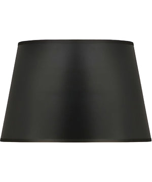 (7x10) (9x14) x 9 Black/Opaque Gold Foil Tapered Oval Hardback Lampshade