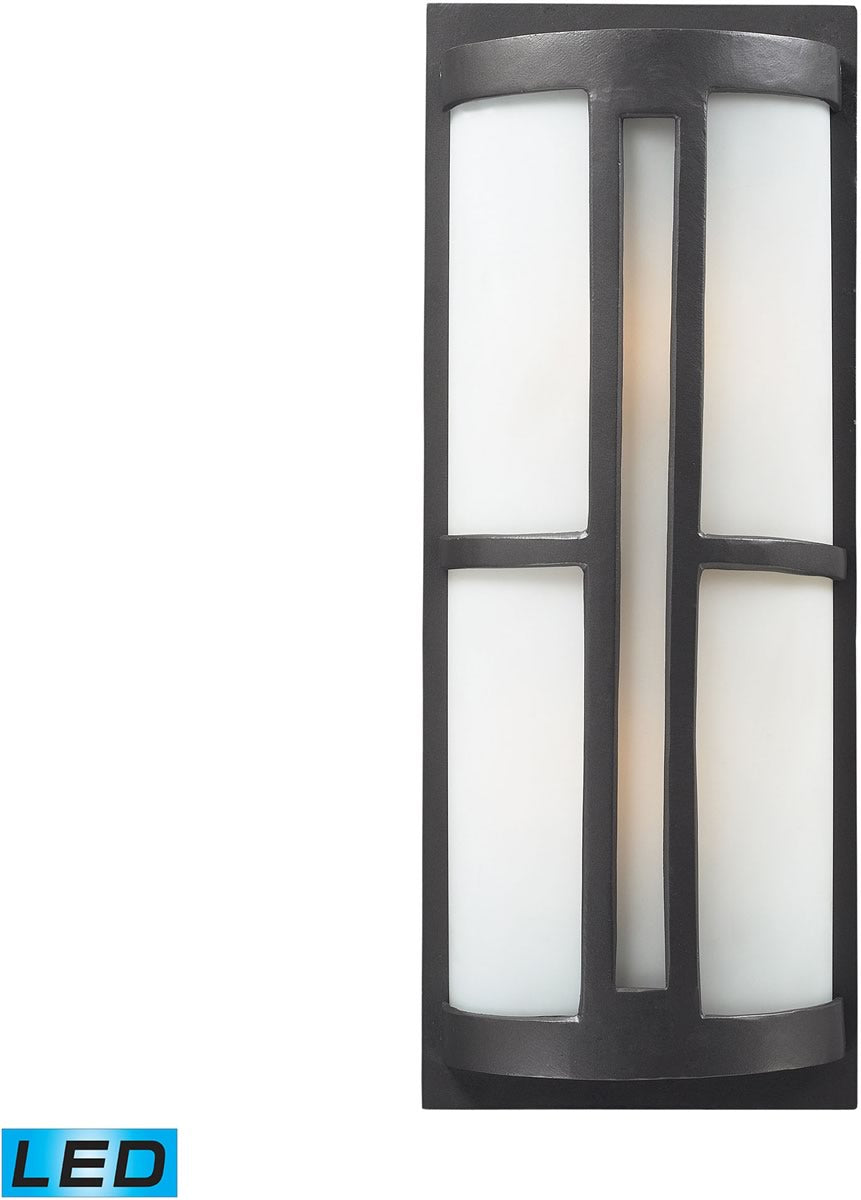 22"H Trevot 2-Light Outdoor LED Sconce Graphite