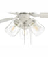 52" Outdoor Pro Plus 104 Clear 3-Light Indoor/Outdoor Ceiling Fan White