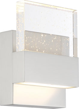 5"W Ellusion 1-Light LED Vanity & Wall Polished Nickel