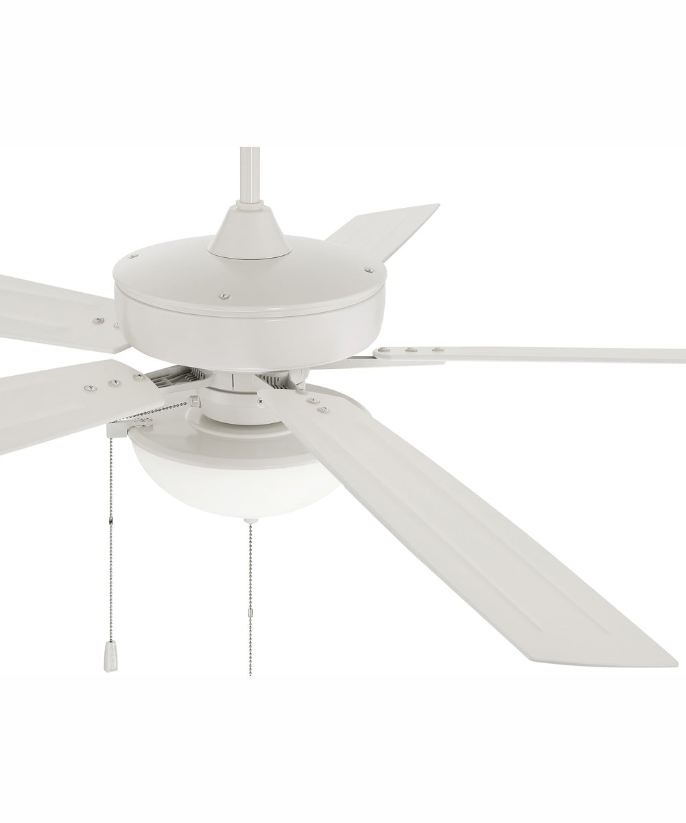 60" Outdoor Super Pro 211 2-Light Indoor/Outdoor Ceiling Fan White
