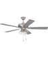 Eos Clear 4 Light 4-Light Ceiling Fan (Blades Included) Brushed Polished Nickel