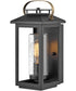Atwater 1-Light Small Outdoor Wall Mount Lantern in Black