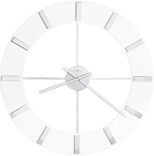 30"H Pearl Wall Clock Gloss White