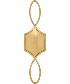 Leona 1-Light Large Sconce in Distressed Brass