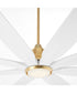 6" Rosales 1-light LED Patio Ceiling Fan Aged Brass