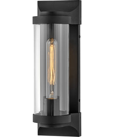 Pearson 1-Light LED Medium Outdoor Wall Mount Lantern in Textured Black