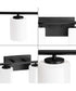 Replay 6-Light Traditional Etched White Glass Bath Vanity Light Textured Black