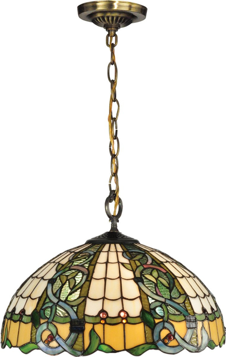 Dale Tiffany Asure 3-Light Pendant Antique Brass TH13113
