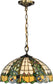 Dale Tiffany Asure 3-Light Pendant Antique Brass TH13113